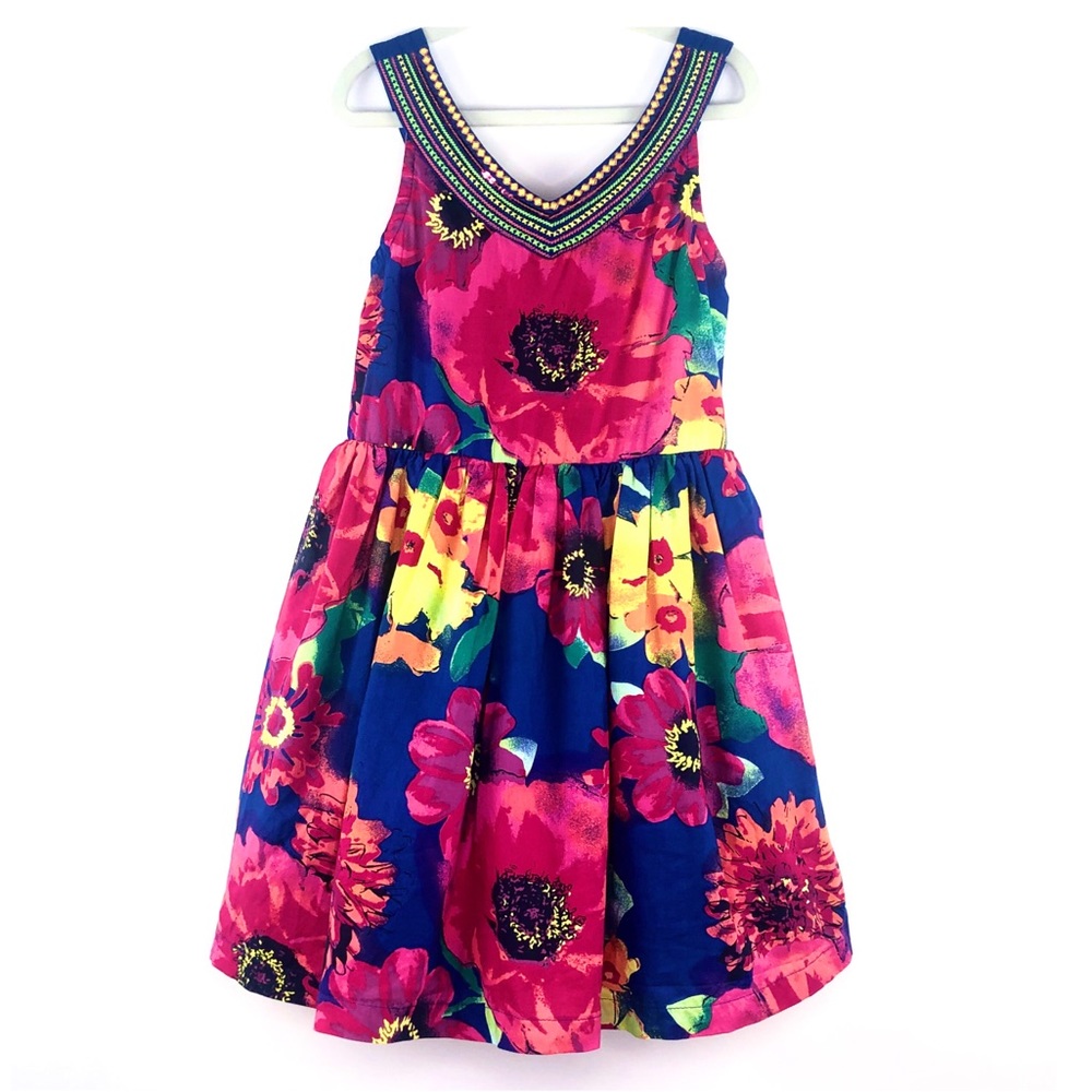 Est.1989 Cotton Floral Sleeveless Dress Size 8